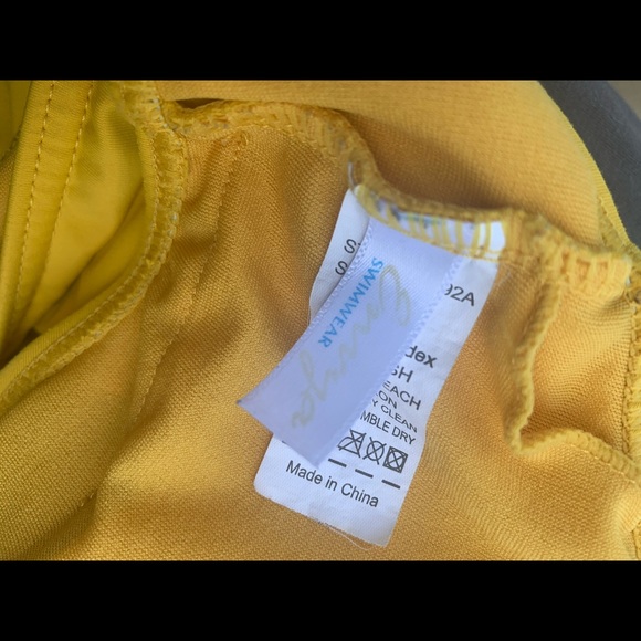 *2/$40* Envya Swimwear Yellow suit - Picture 4 of 5